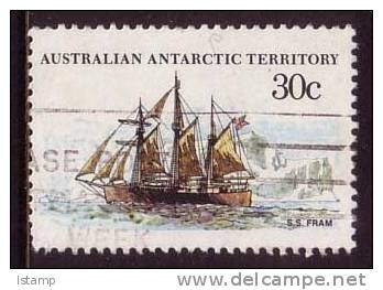 1979-1982 - Australian Antarctic Territory Ships 30c S. S. FRAM Stamp FU - Used Stamps