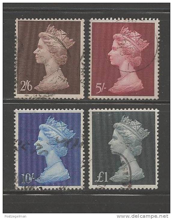 UK 1969 Used Stamp(s) QE II Higher Values Nrs. 507-510 - Used Stamps