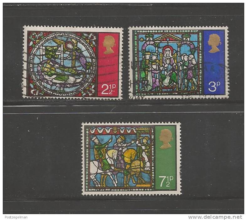 UK 1971 Used Stamp(s) Christmas Nrs. 587-589 - Gebruikt