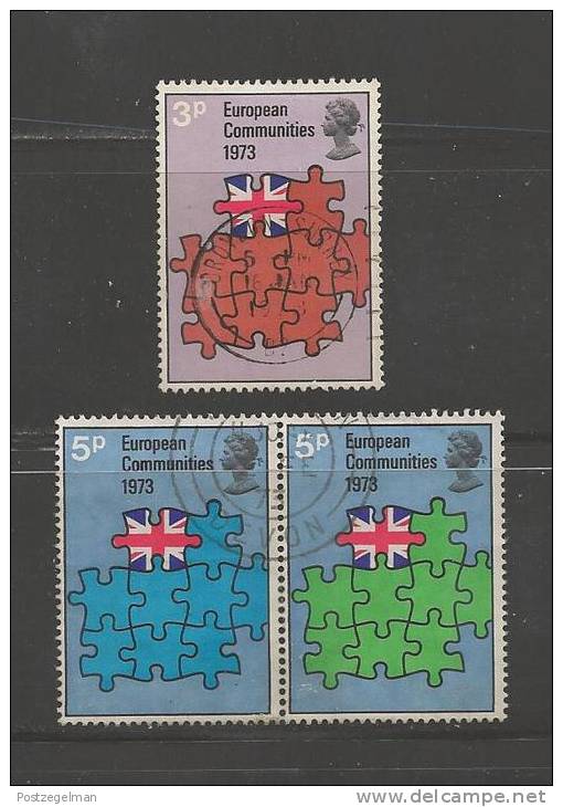 UK 1973 Used Stamp(s) European Community Nrs. 612-614 - Gebruikt