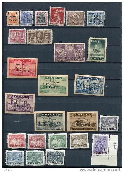 Poland Accumulation 1919 And Up MH/MNH - Collections