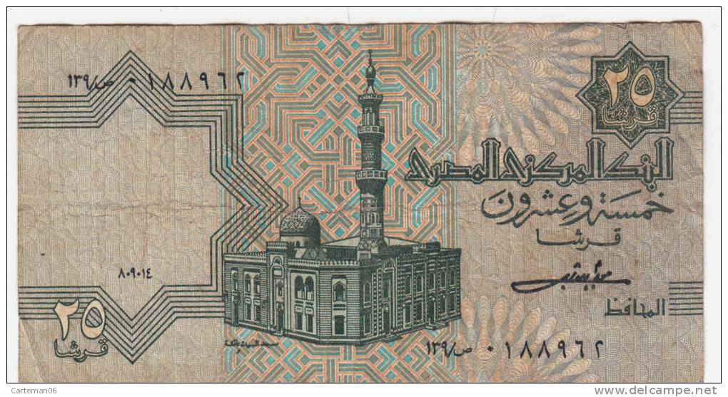 Billet - Egypte - 25 Twenty-Five Piastres - Egypt