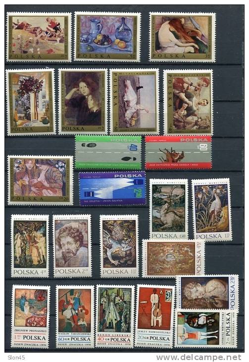 Poland Accumulation 1969 And Up MNH  Complete Sets - Colecciones