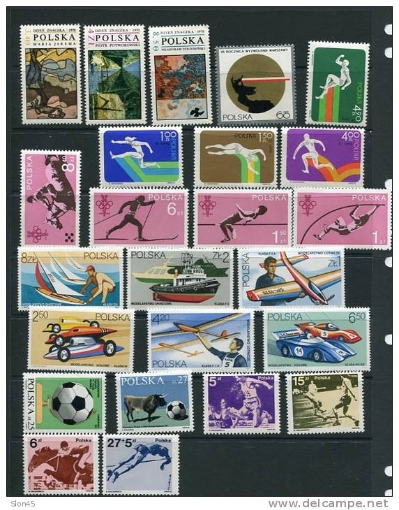 Poland Accumulation 1969 And Up MNH  Complete Sets - Colecciones