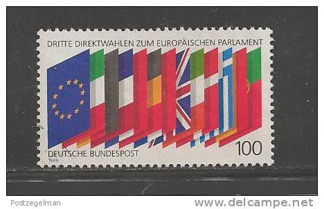 GERMANY 1989 Used Stamp(s)  European Members Flag Nr. 1416 - Used Stamps