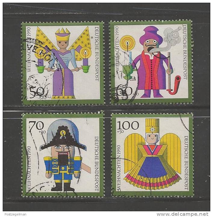 GERMANY 1990 Used Stamp(s)  Christmas Nrs. 1484-1487 - Used Stamps