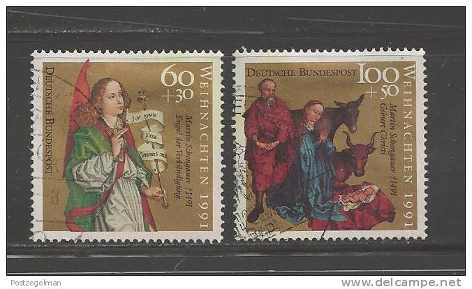 GERMANY 1991 Used Stamp(s)  Christmas Nrs. 1578+1581 - Used Stamps