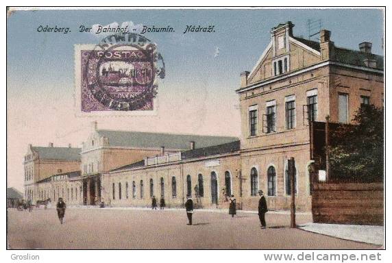 ODERBERG DER BAHNHOF  BOHUMIN NADRAZI 1920 - Oderberg