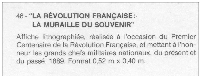 LA REVOLUTION FRANCAISE...La MURAILLE Du SOUVENIR...cp 10.5x 15 COLL. GESCON/C.I.R.I.P. - History