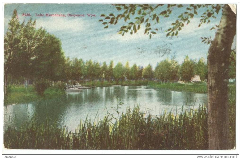 USA, Lake Minnehaha, Cheyenne, Wyoming, 1913 Used Postcard [10236] - Cheyenne