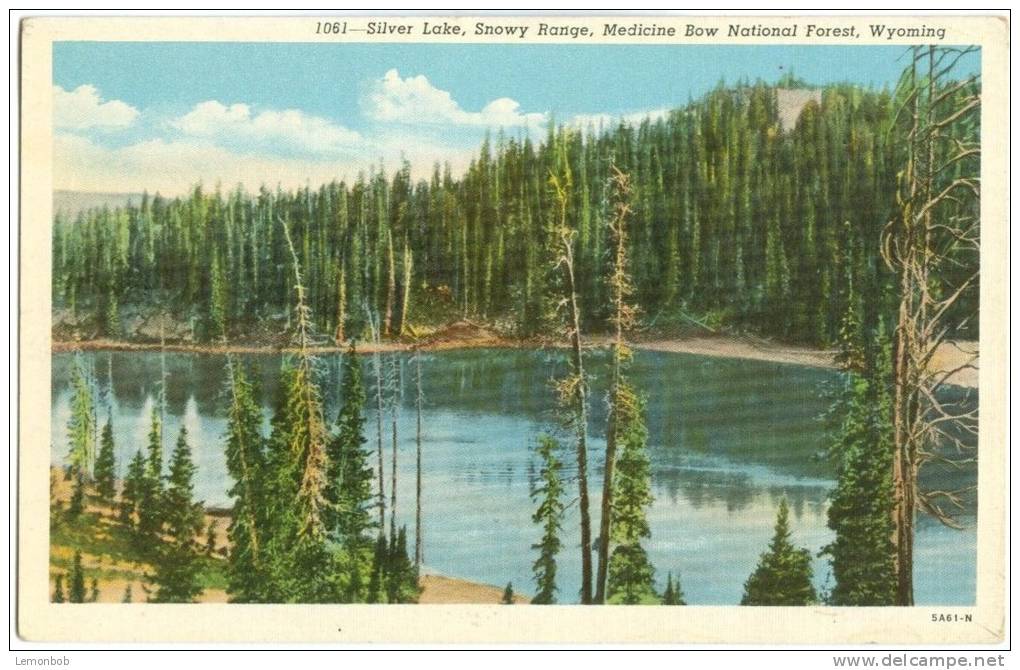 USA, Silver Lake, Snowy Range, Medicine Bow National Forest, Wyoming, 1920s Unused Postcard [10237] - Sonstige & Ohne Zuordnung