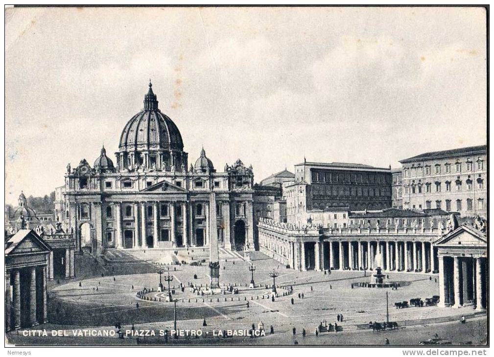 1952 ROMA PIAZZA SAN PIETRO FG V 2 SCAN ANIMATA - San Pietro