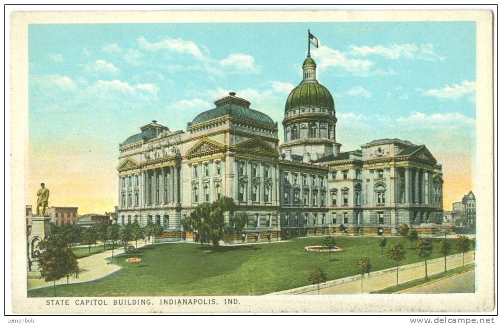 USA, State Capitol Building, Indianapolis, Used Postcard [10264] - Indianapolis