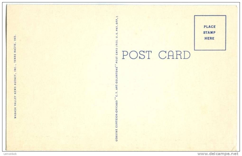 USA, United States Post Office And Court House, Terre Haute, Indiana, Unused Linen Postcard [10274] - Other & Unclassified