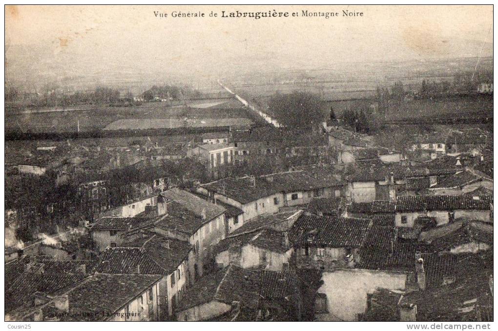 81 LABRUGUIERE - Vue Générale Et Montagne Noire - Labruguière