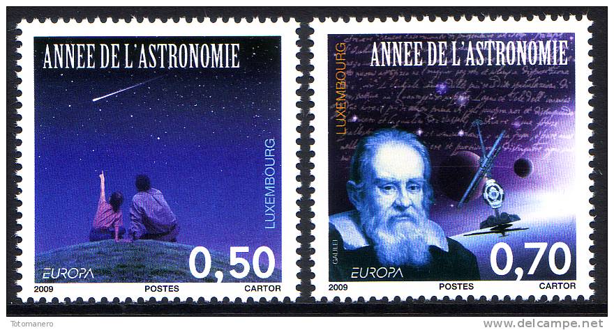 LUXEMBOURG/Luxemburg, EUROPA 2009 Astronomy Set Of 2v** - 2009