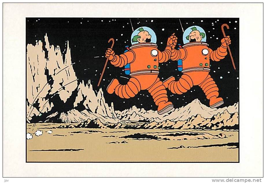 HERGE . TINTIN . DUPOND ET DUPONT . ON A MARCHE SUR LA LUNE . - Comics