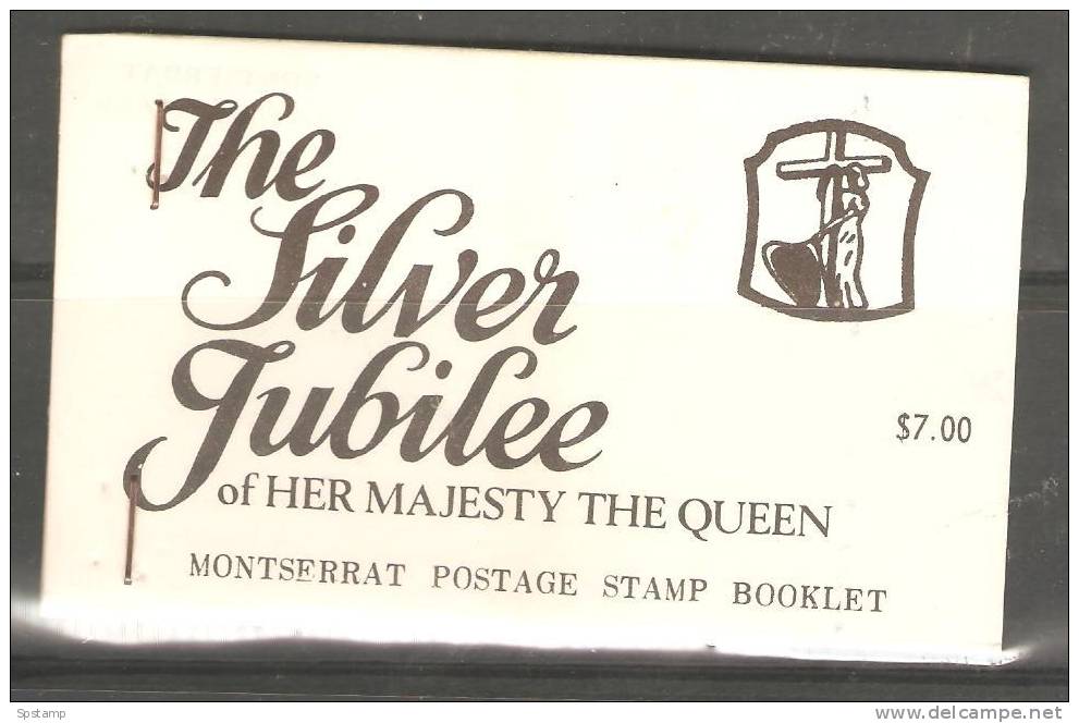 Montserrat 1977 $7 Silver Jubilee Booklet With 4 Sets Jubilee Issue MNH - Montserrat