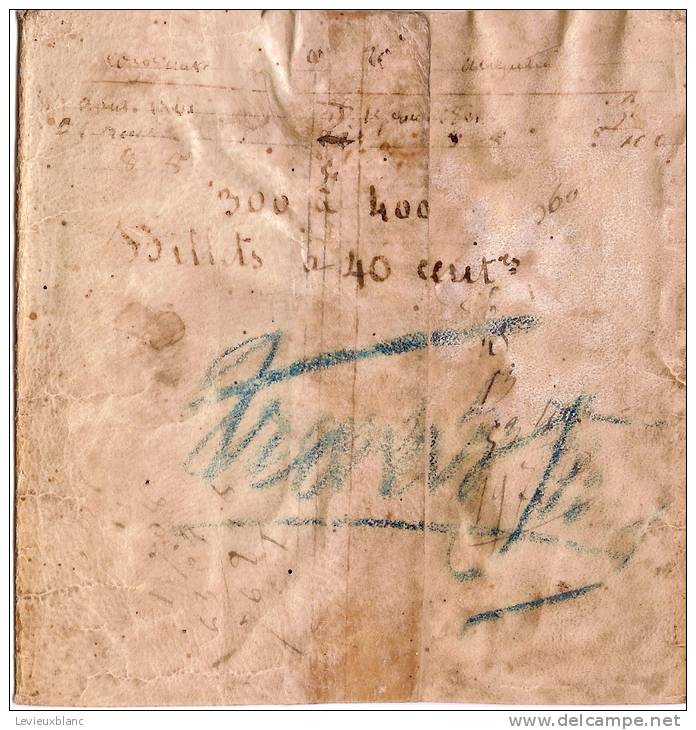 Billet/ Bandeau De Liasse/ Parchemin Vélin/ Pour Billets à Vingt Centimes/1851-53               BIL36 - Assignate