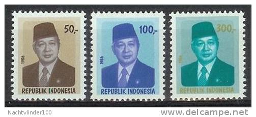 Mgm1276 BEROEMDE PERSONEN PRESIDENT SOEHARTO PRÄSIDENT SUHARTO FAMOUS PEOPLE INDONESIA 1986 PF/MNH  VANAF1EURO - Indonesië