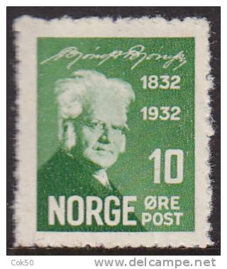 NORWAY 1932 - 10 öre Björnstjerne Björnson (NK No 185) MNH - Neufs