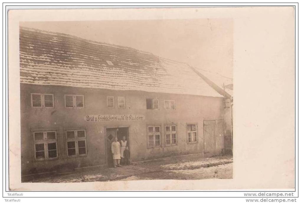 Gützkow Bei Greifswald Anklam Usedom Brot Und Feinbäckerei Von Wilhelm Klockziem Private Fotokarte Mit Bäckermeister Ehe - Greifswald