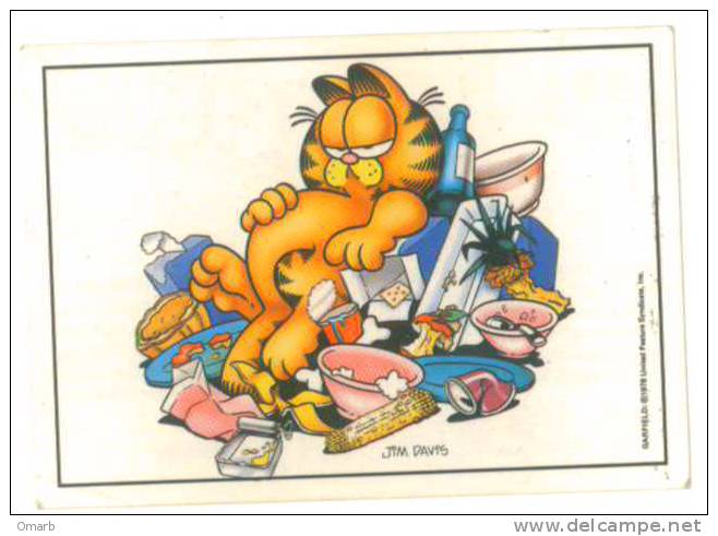 Ade108 Figurine, Stickers, Autocollant | Garfield, Gatto, Chat, Cat, Panini Vintage - Edizione Italiana