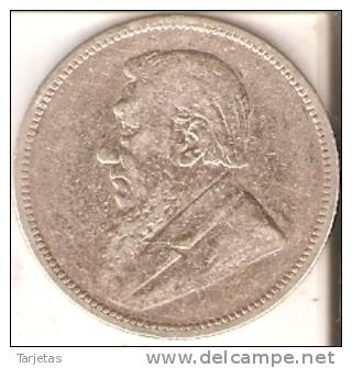 MONEDA DE PLATA DE SUDAFRICA DE 2 SHILLINGS DEL AÑO 1894 (COIN) SILVER,ARGENT. - Sudáfrica