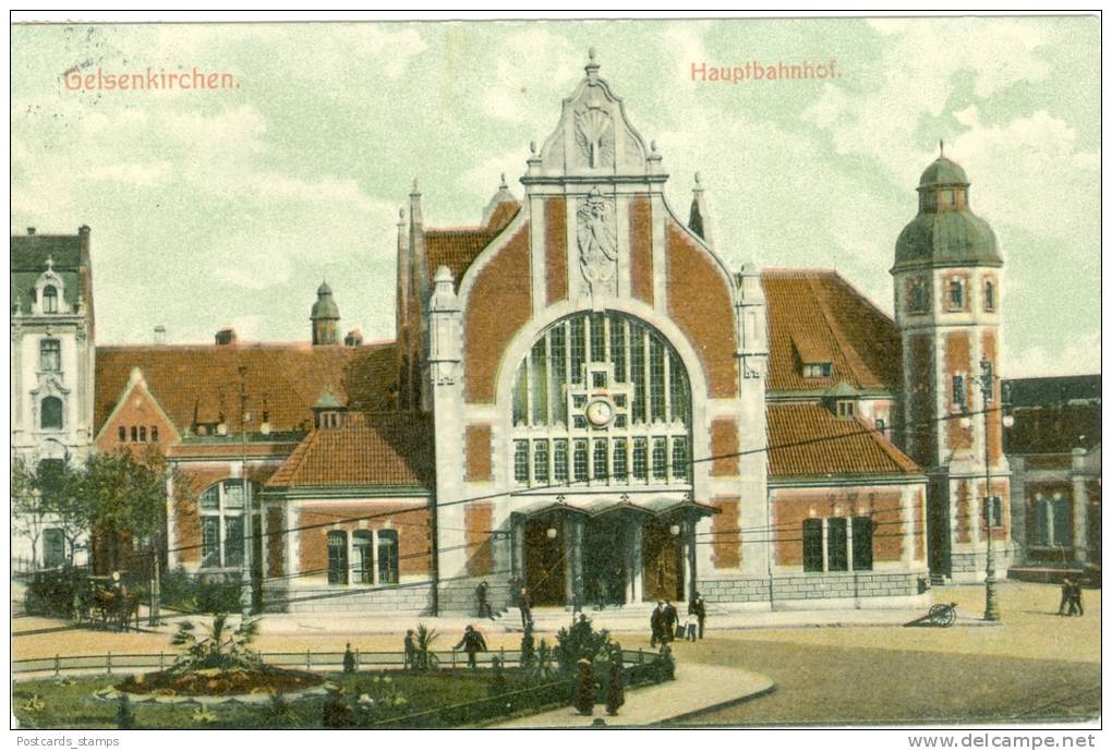 Gelsenkirchen,Hauptbahnho F,  1908 - Gelsenkirchen