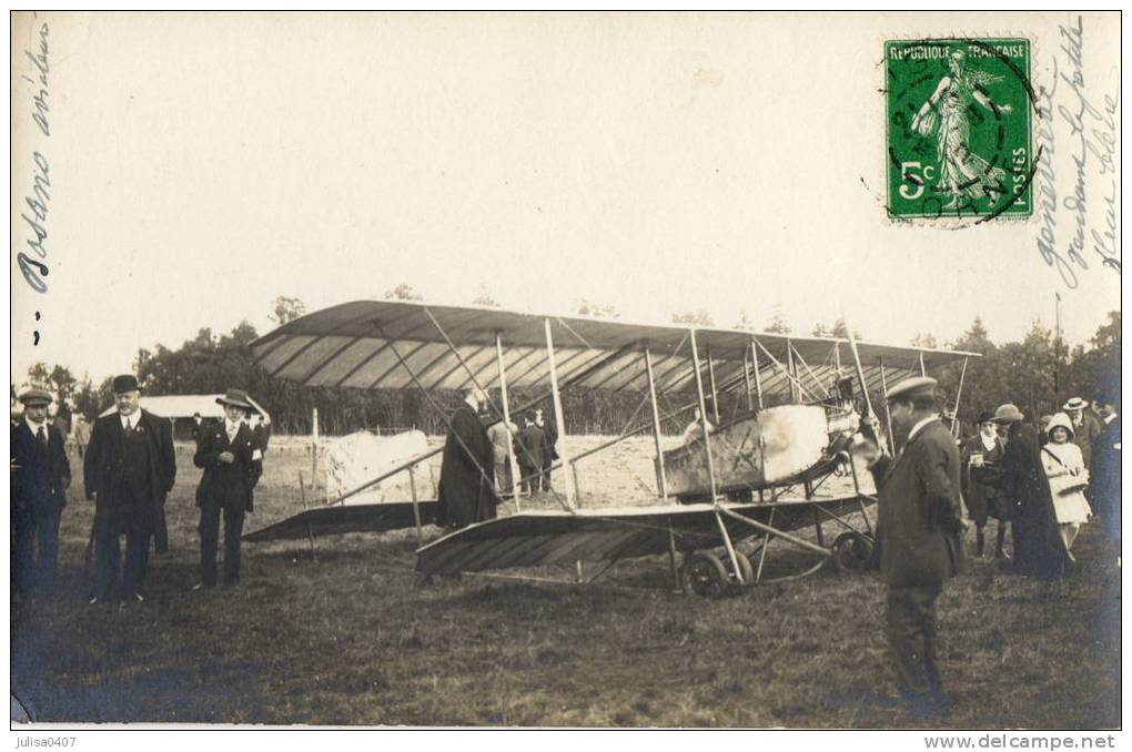 L'AIGLE ? (61) Carte Photo Avion Aviation Aviateur Bosano Superbe Plan - L'Aigle