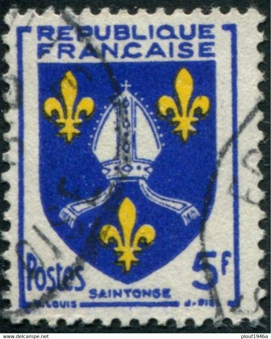 Pays : 189,06 (France : 4e République)  Yvert Et Tellier N° : 1005 (o) - 1941-66 Armoiries Et Blasons