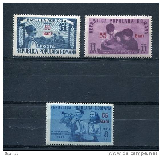 Romania 1942 MNH Overprint  "55 Bani" - Unused Stamps