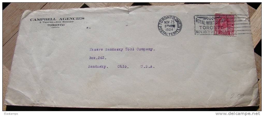 ==KANADA 1924 Toronto Nach US - Lettres & Documents
