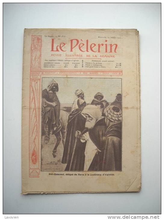 LE PELERIN 1515 De 1906. OUVRIERS DU METROPOLITAIN, PARIS, CREUSANT LE TUNNEL SOUS SEINE. CARICATURE ELECTION PRESIDENT. - 1900 - 1949