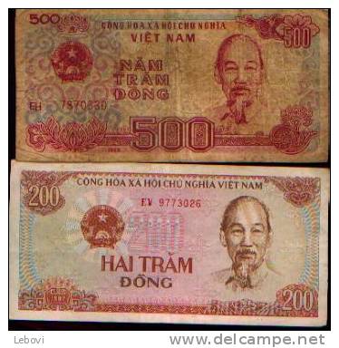 Vietnam - Lot De 2 Billets (1987 - 1988) - Viêt-Nam