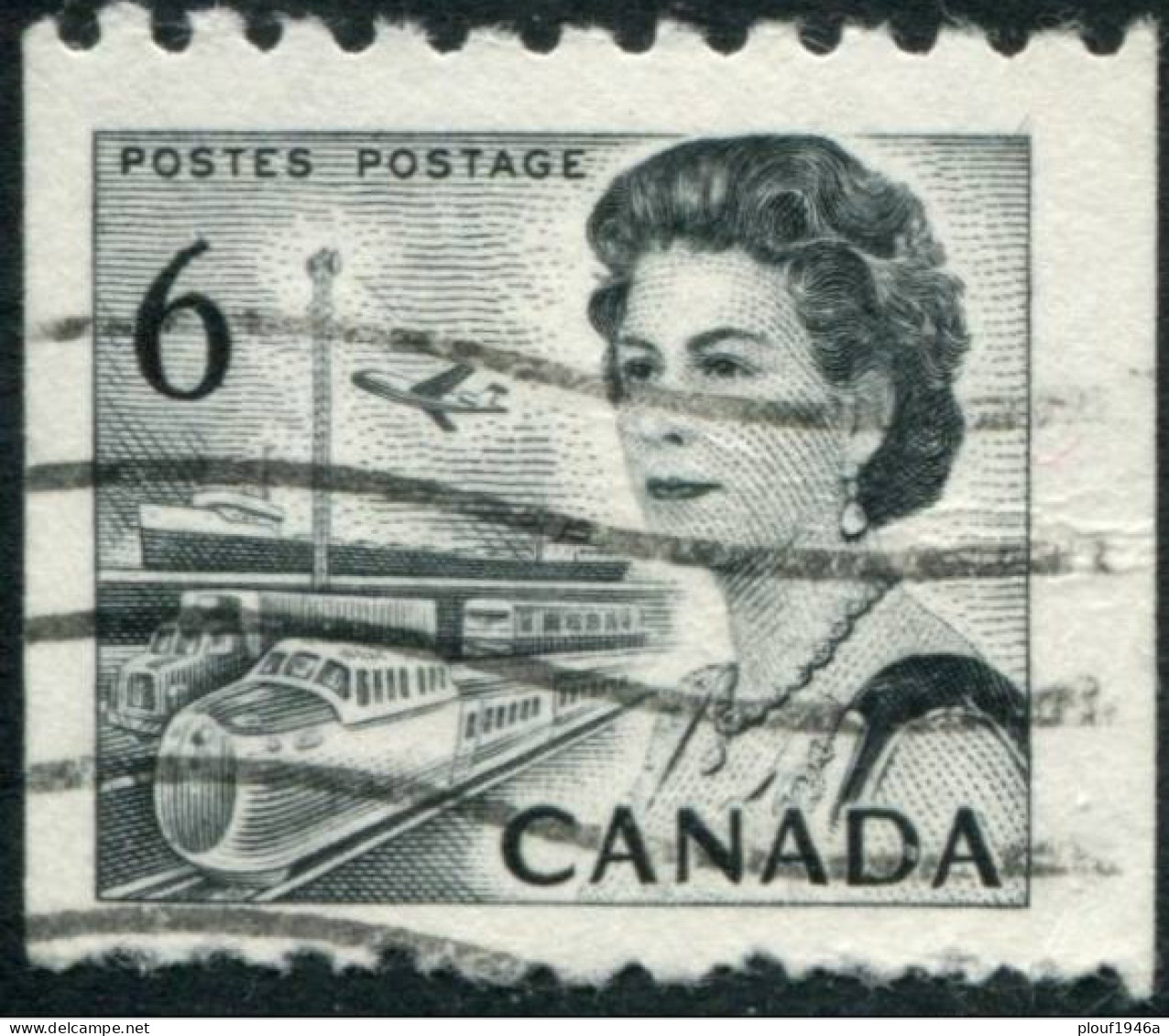 Pays :  84,1 (Canada : Dominion)  Yvert Et Tellier N° :   382 B J (o) Papier Fluorescent - Coil Stamps