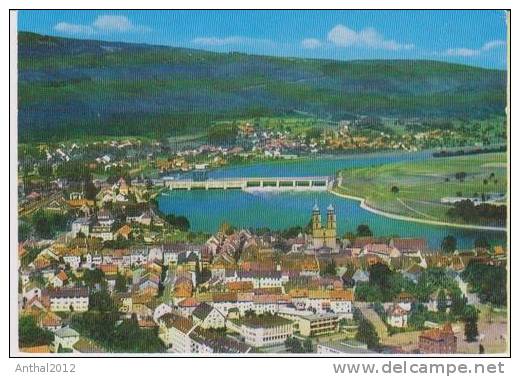 AK Flugzeugaufnahme 7880 Säckingen Rhein Brücke Omnibus 70er - Bad Säckingen