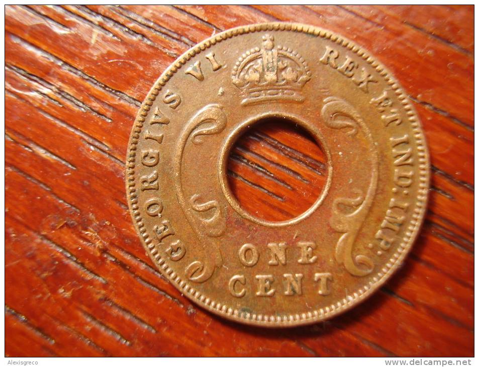 BRITISH EAST AFRICA USED ONE CENT COIN BRONZE Of 1942. - East Africa & Uganda Protectorates