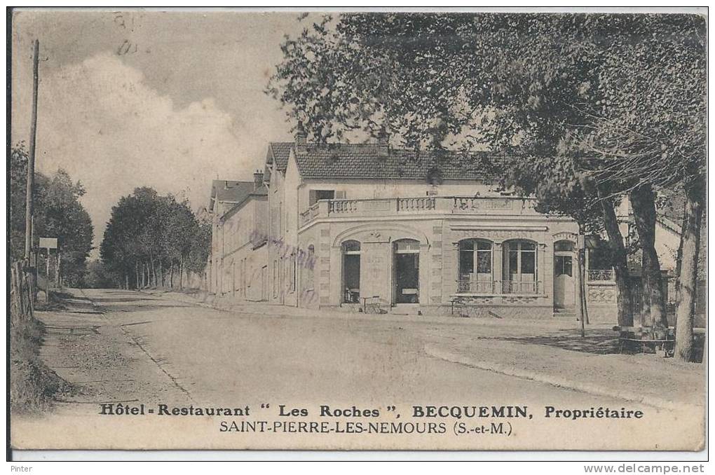 SAINT PIERRE LES NEMOURS - Hôtel-Restaurant "Les Roches" - Saint Pierre Les Nemours