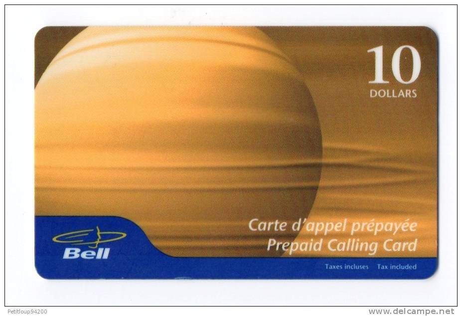 CARTE PREPAYEE  CANADA  BELL  *10  Dollars - Kanada