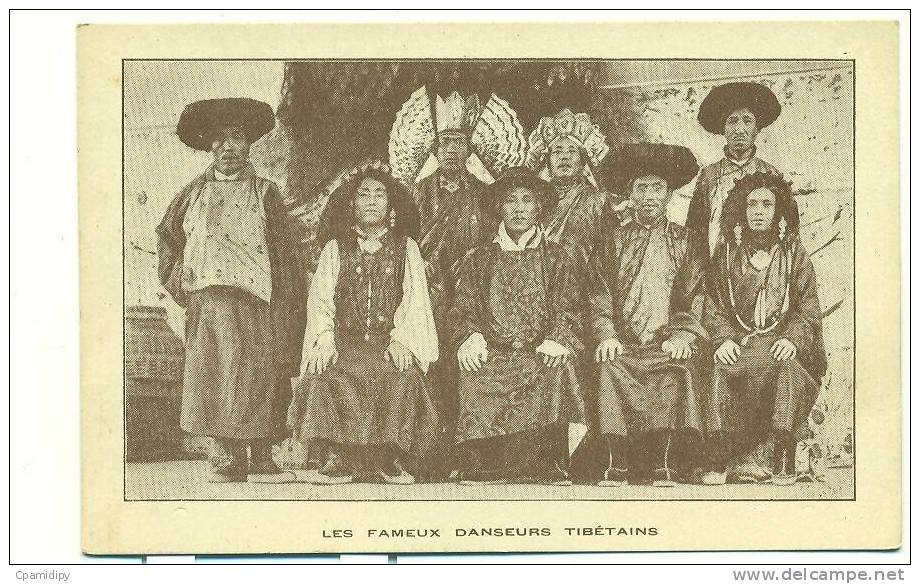 Les Fameux Danseurs Tibétains, Expo Des Arts Décoratifs Paris 1925 (BELLE CARTE DE GROUPE) - Tibet