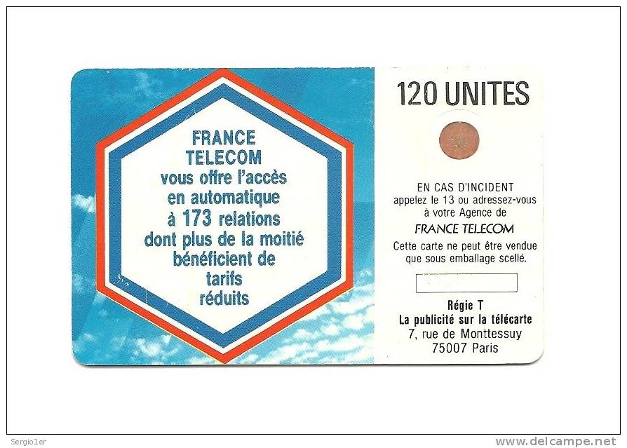 Télécarte   Interne France Telecom UIT NICE  1989 Luxe  C41  Puce Sc4ob - Internas