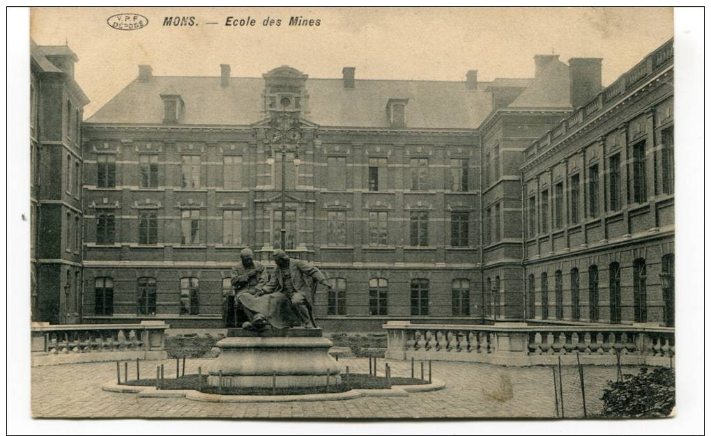 Ancienne Cp " MONS, Ecole Des Mines"  Cp Non Voyagée - Mons