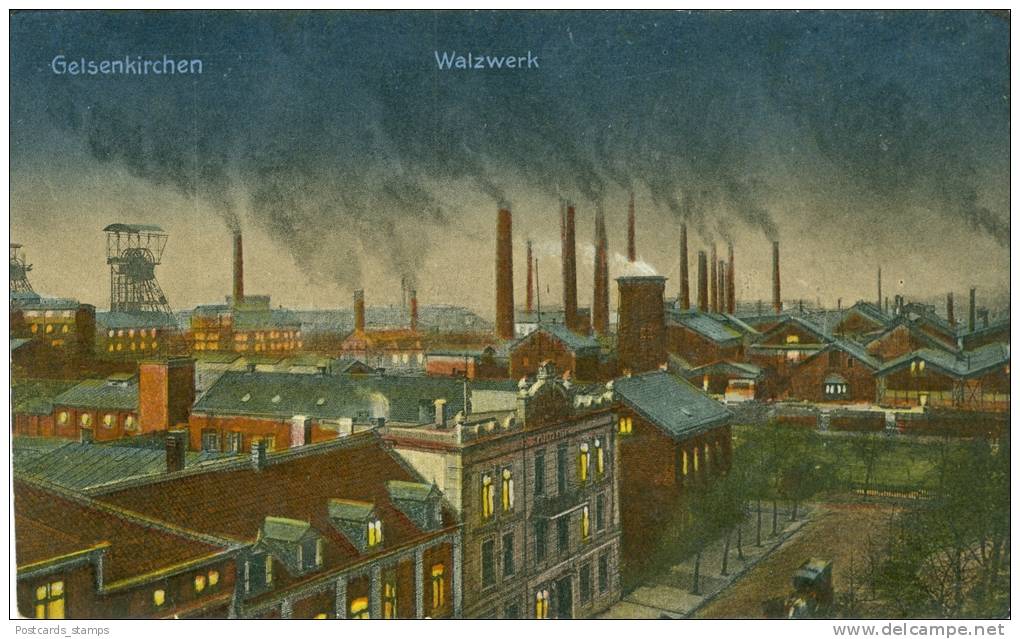 Gelsenkirchen, Walzwerk, Um 1920/30 - Stark Beschnitten - - Gelsenkirchen