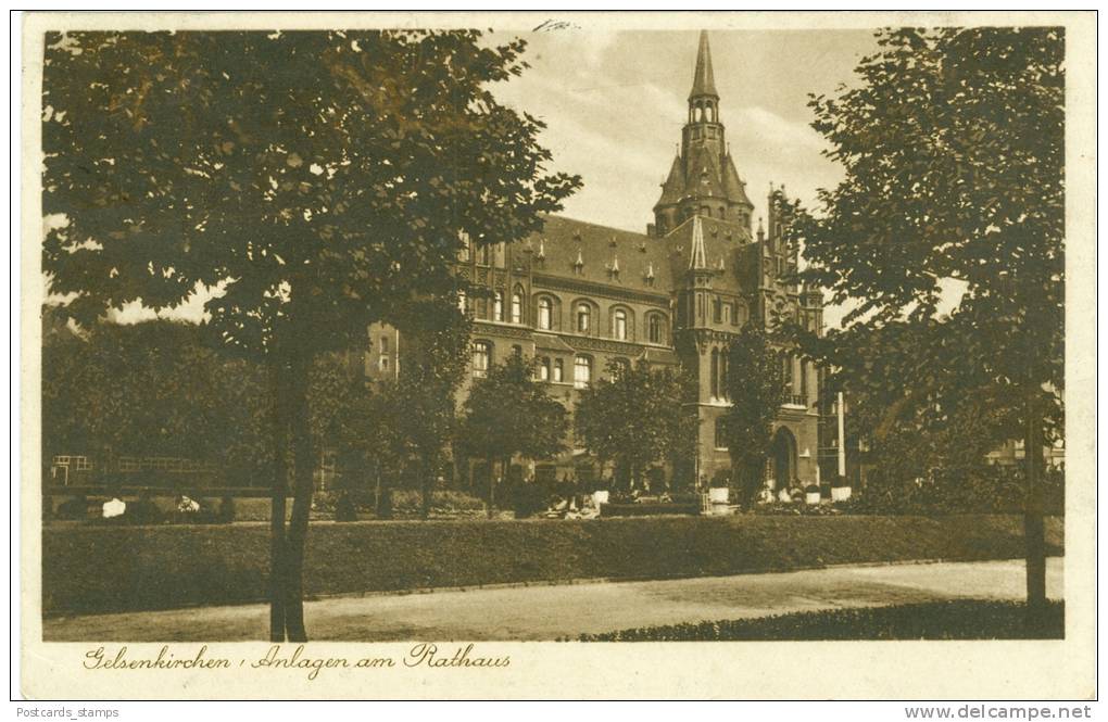 Gelsenkirchen, Anlagen Am Rathaus, 1929 - Gelsenkirchen