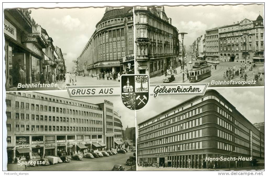 Gelsenkirchen, 4 Ansichten, Ca. 60er Jahre - Gelsenkirchen