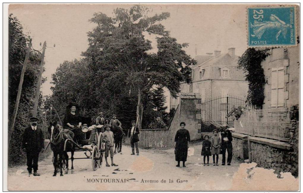 Montournais  Avenue De La Gare - Autres & Non Classés