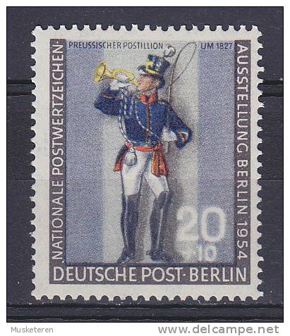 Germany Deutsche Post Berlin 1954 Mi. 120  20 + 10 Pf Nationale Postwertzeichen-Austellung Preussischer Postillion MNH** - Unused Stamps