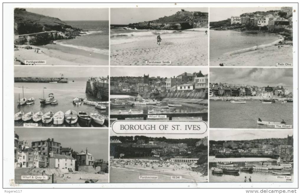 Borough Of St. Ives, 1961 Multiview Postcard - St.Ives