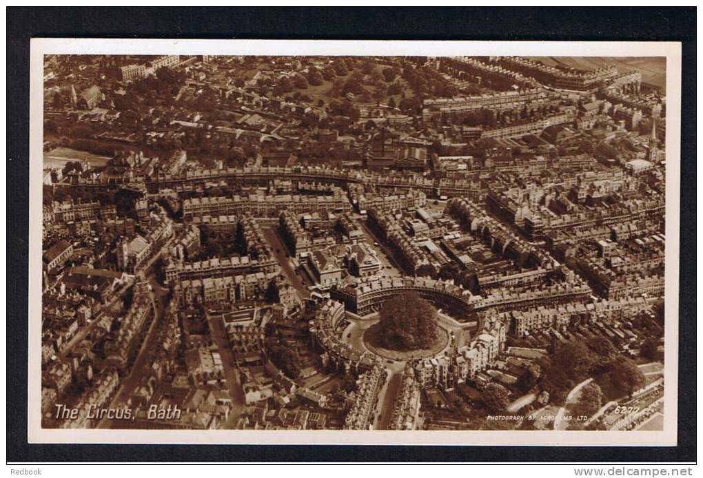 RB 872  -  Aerial Real Photo Postcard - The Circus Bath Somerset - Bath